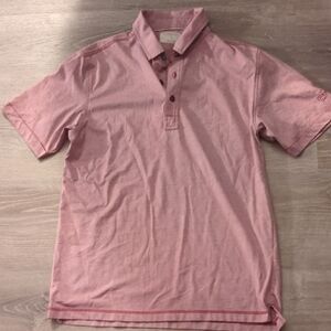 Linksoul Mauve Pink Gold Polo Size Medium
